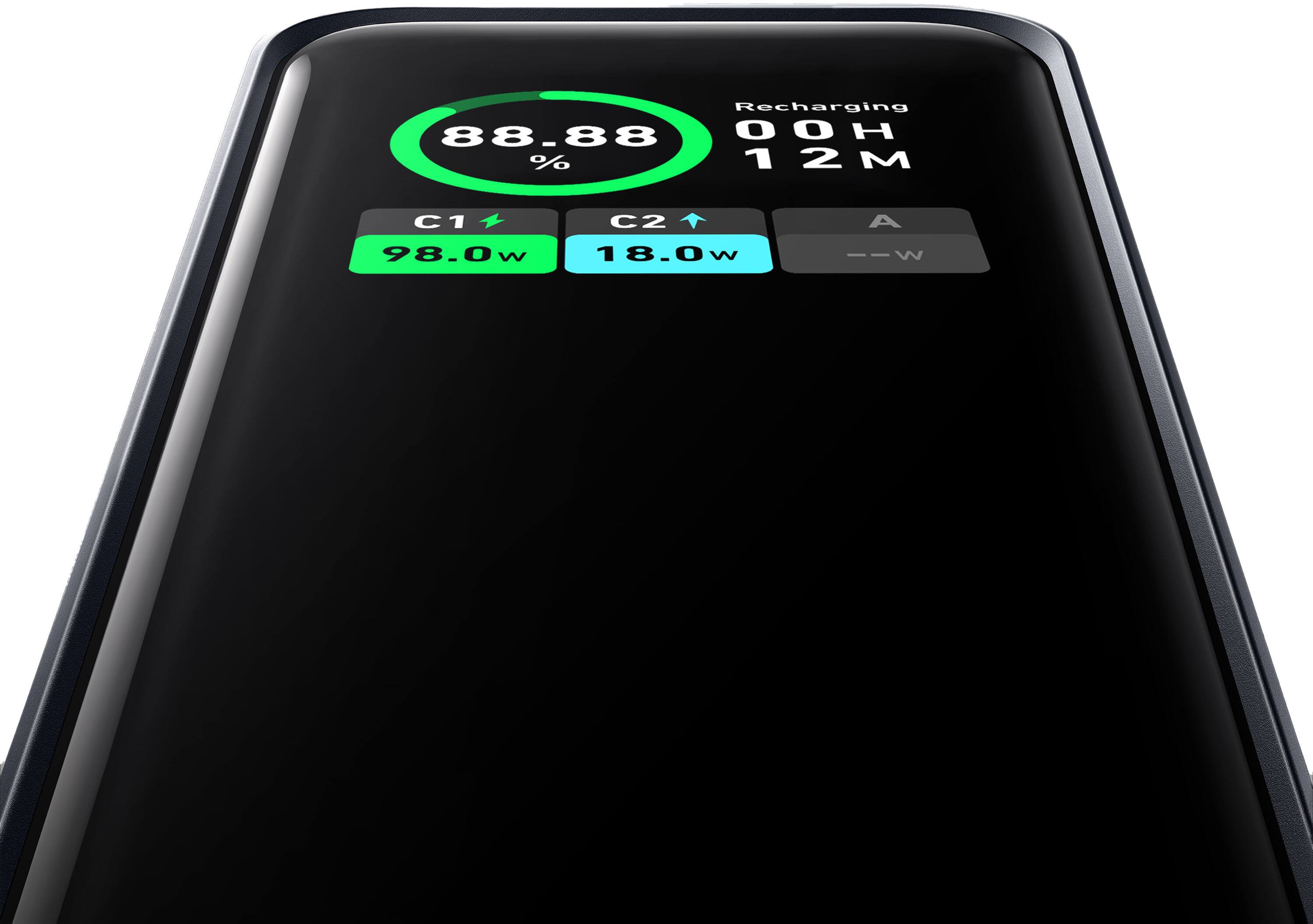 Alt View 1. Anker - Power Bank (20000mAh, 200W, 3-Port) - Black.