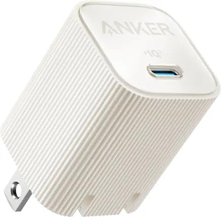 Front. Anker - 511 Charger (30W) Nano 4 ECO USB C - White.
