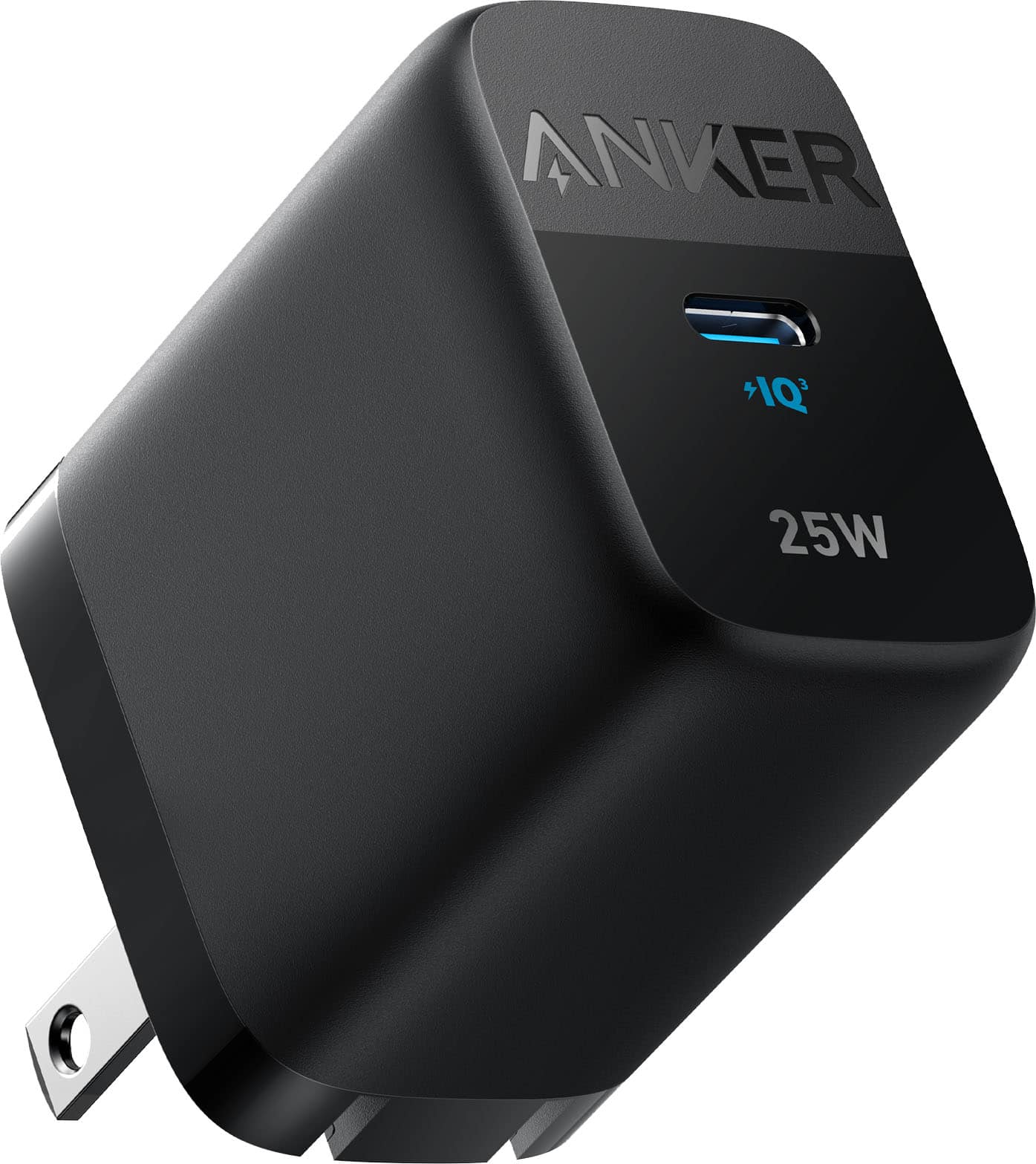 Front. Anker - 312 Charger (Ace 2, 25W) - Black.