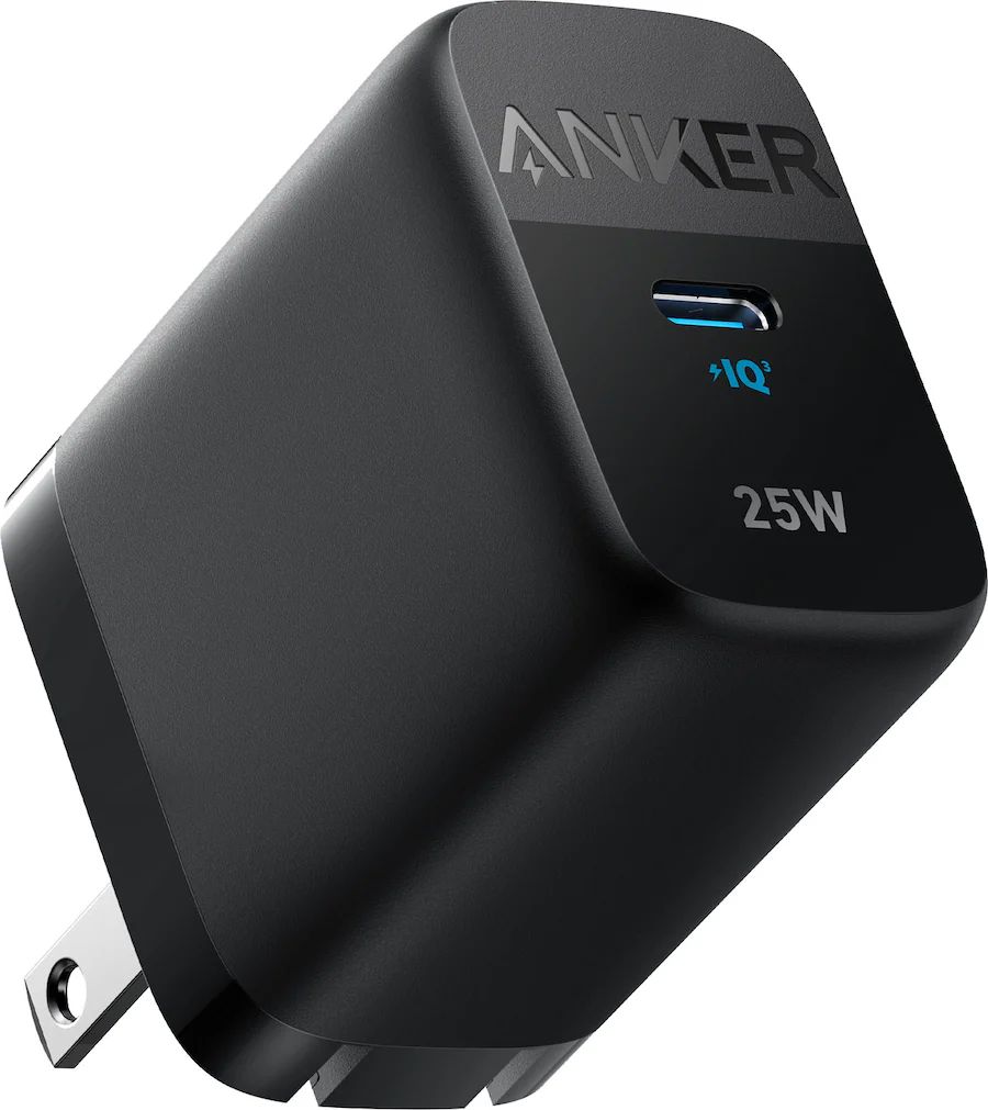 Anker 312 Ace 2 25W USB-C Wall Charger in black, sold at Best Buy