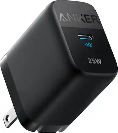 Front. Anker - 312 Charger (Ace 2, 25W) - Black.