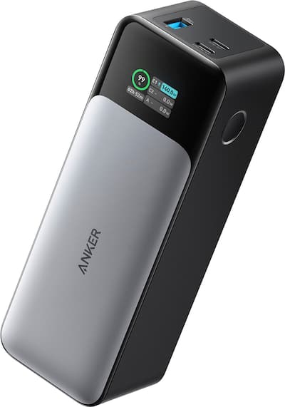 Anker Power Bank (24000mAh, 140W, 3 Port) Black A1289011 - Best Buy Anker Power Bank (24000mAh, 140W, 3 Port) Black A1289011 - Best Buy