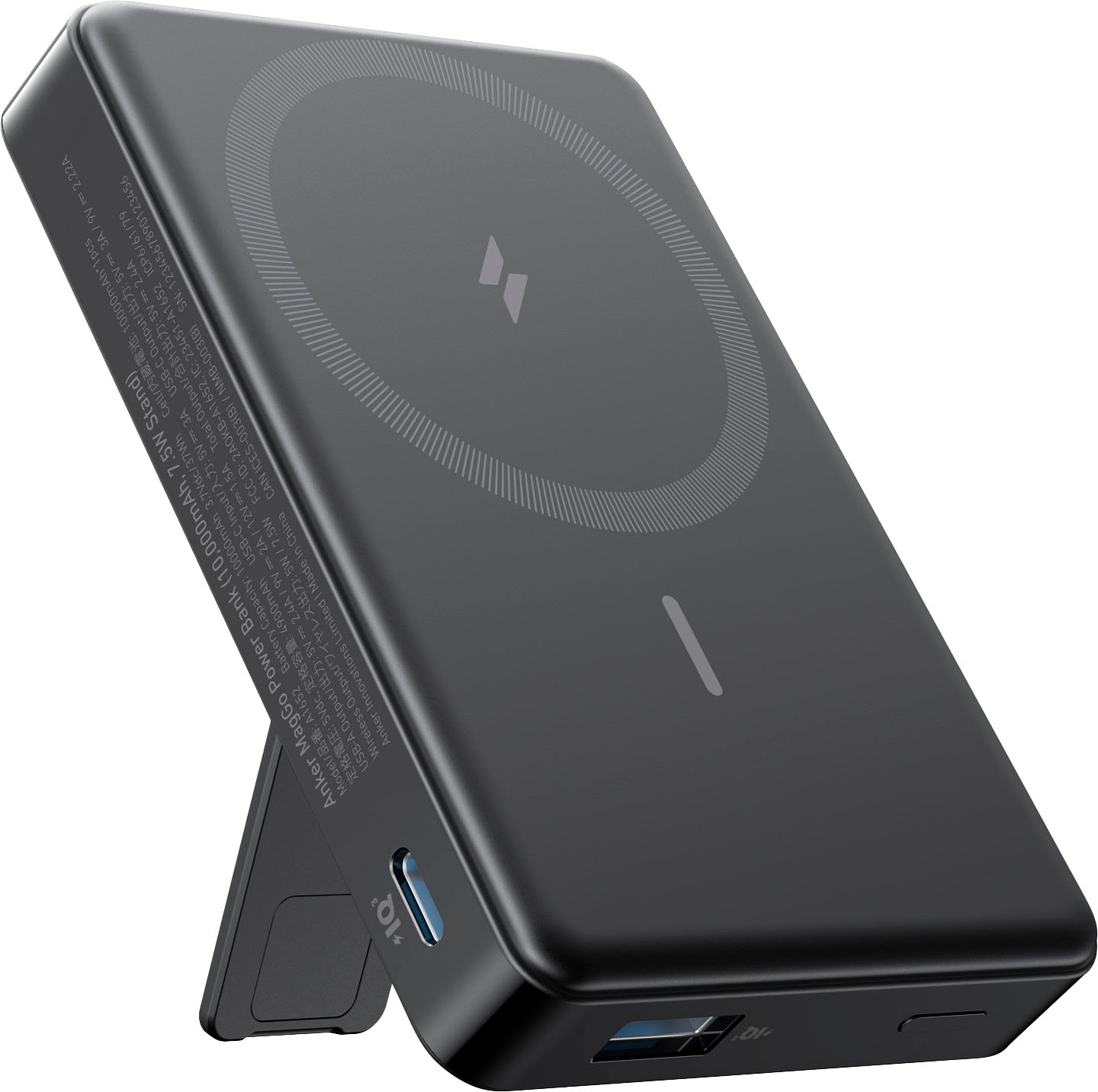 Black Best - Buy with Anker 20W) Kickstand (10000mAh, A1652H11-1 Power Bank MagGo Magnetic