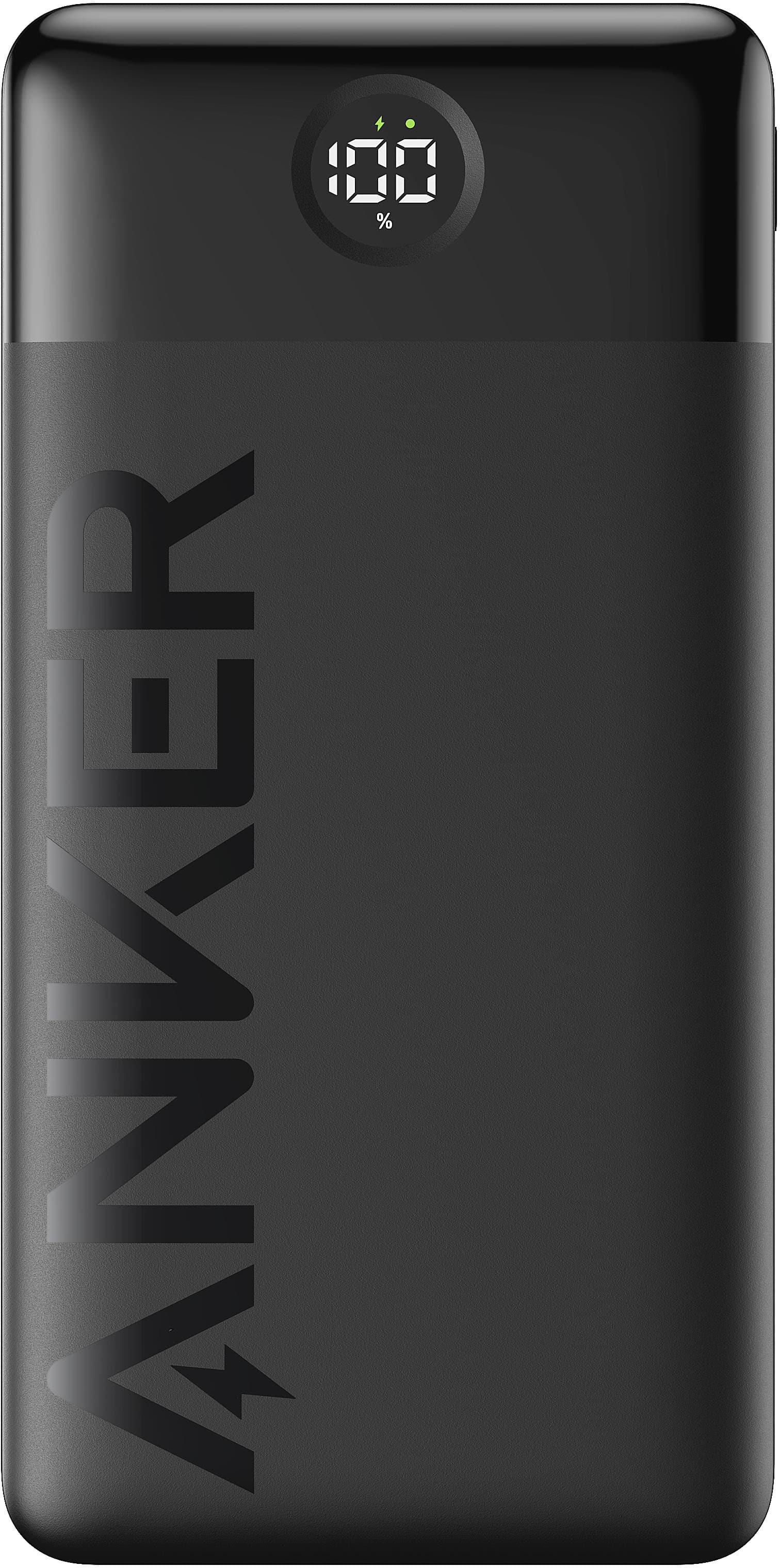 Alt View 1. Anker - Power Bank (20,000mAh, 15W, 2-Port) - Black.