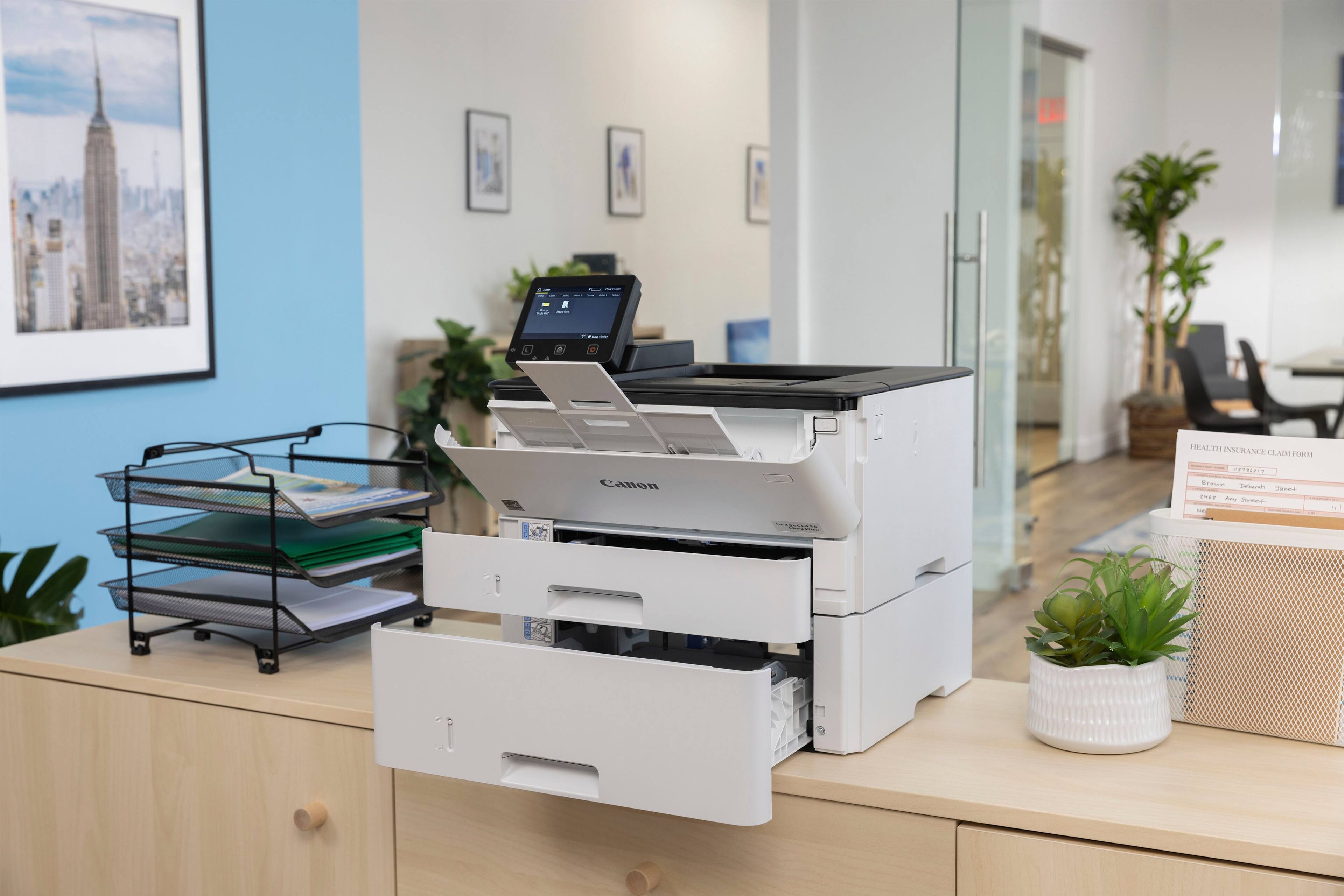 Alt View 18. Canon - imageCLASS LBP247dw Wireless Black-and-White Laser Printer - White.