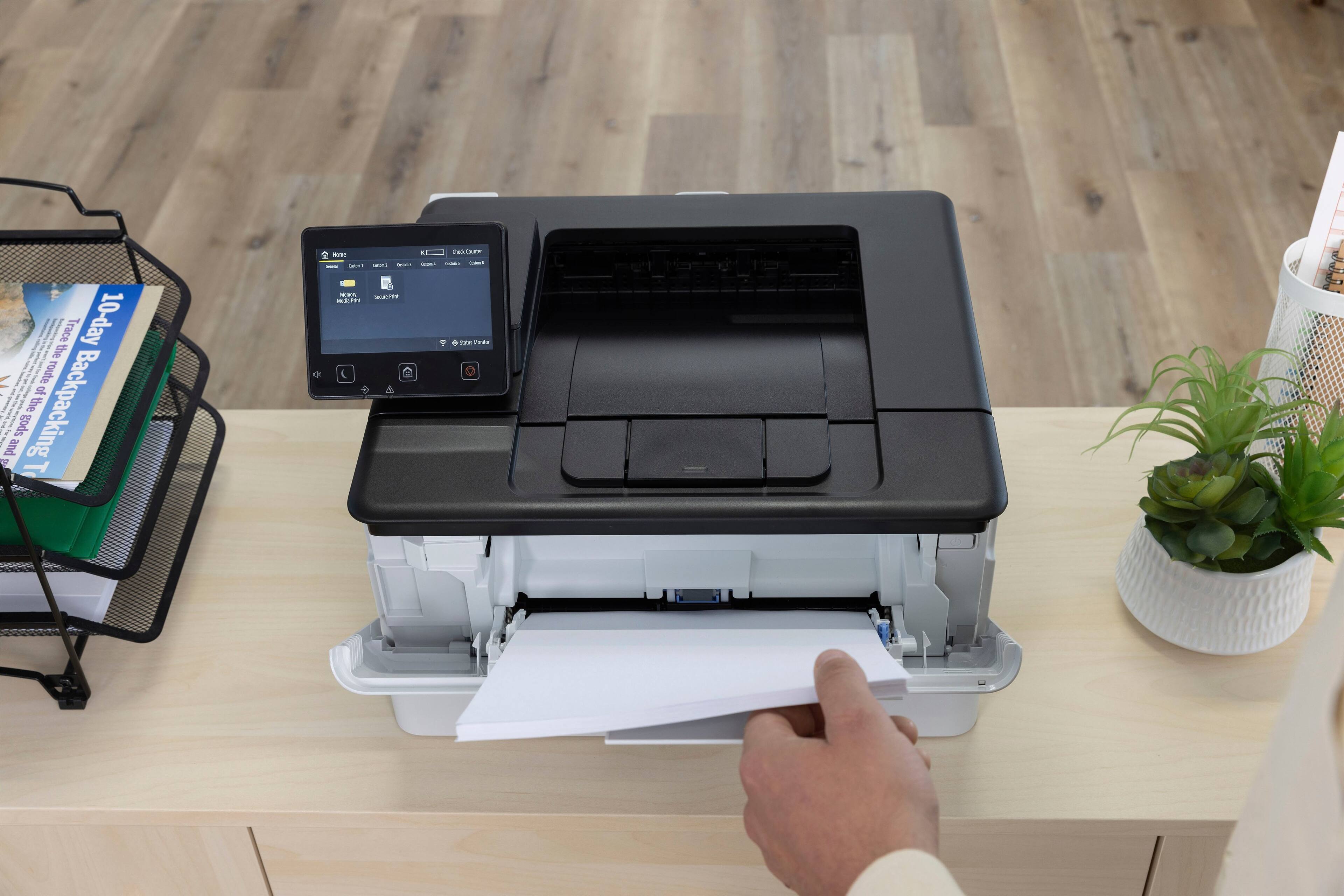 Alt View 24. Canon - imageCLASS LBP247dw Wireless Black-and-White Laser Printer - White.