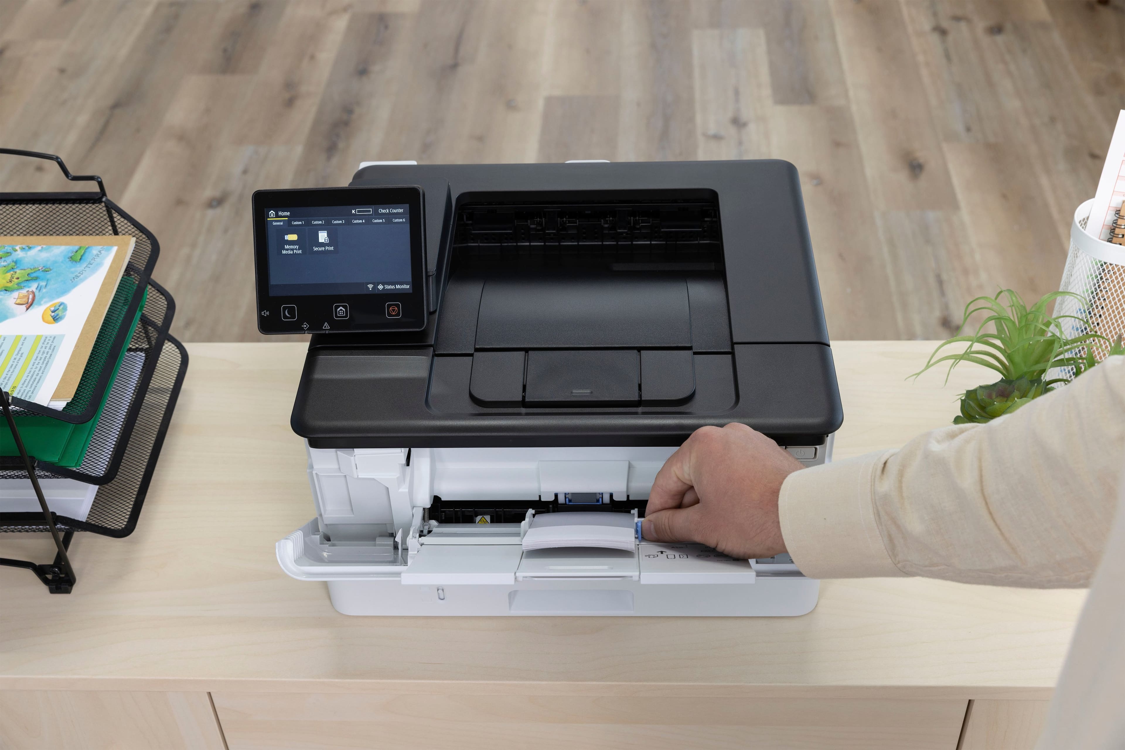 Alt View 26. Canon - imageCLASS LBP247dw Wireless Black-and-White Laser Printer - White.