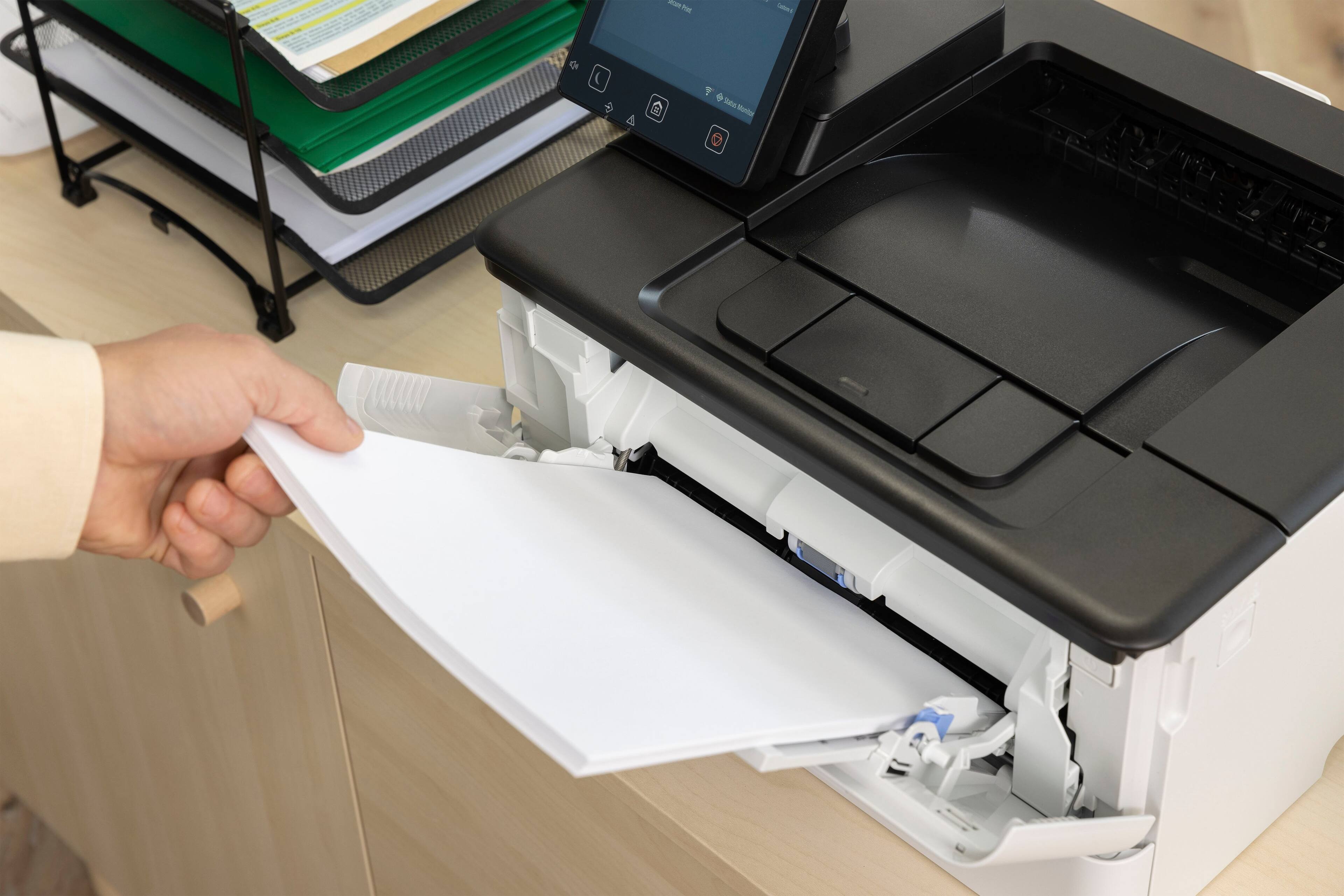 Alt View 27. Canon - imageCLASS LBP247dw Wireless Black-and-White Laser Printer - White.