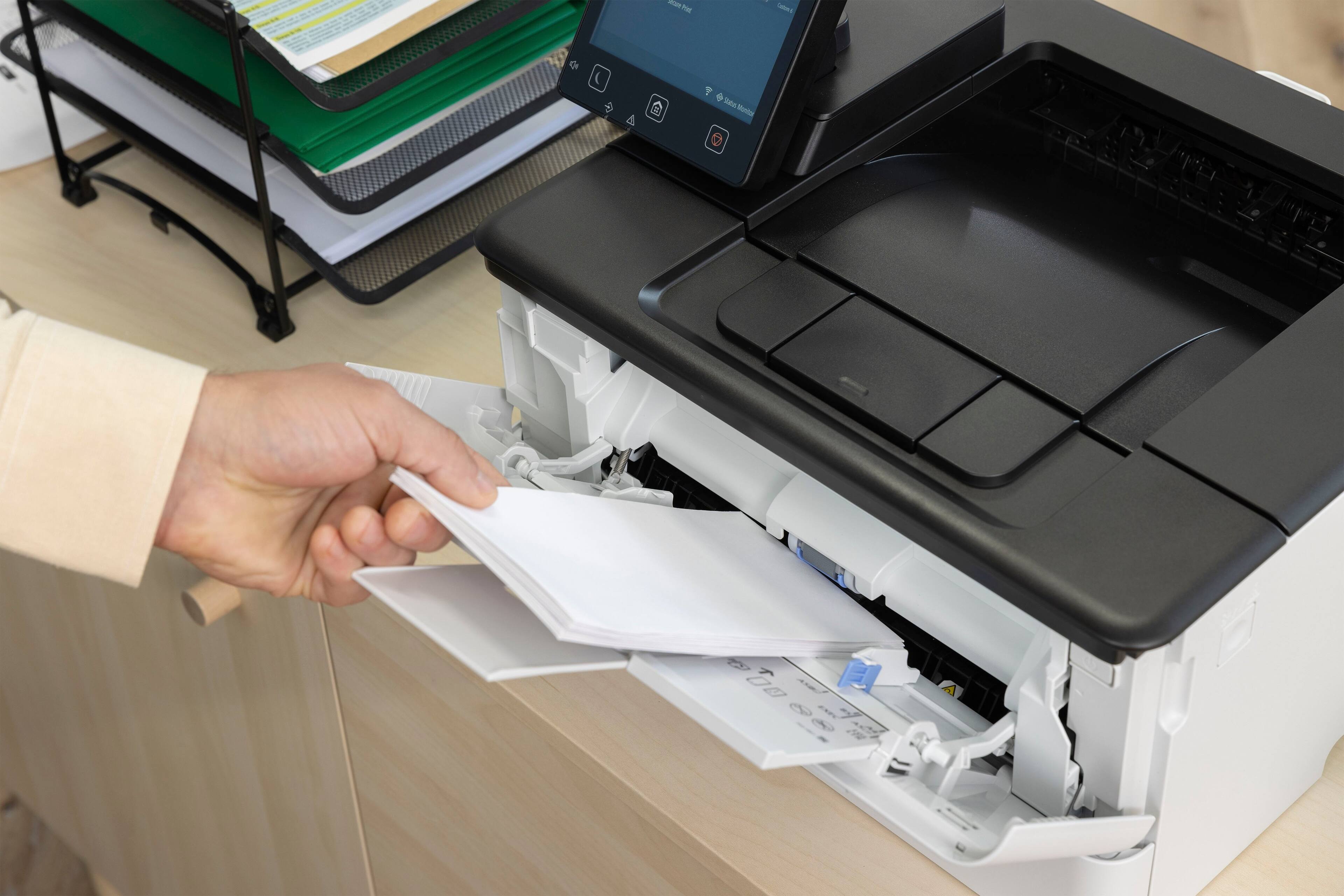 Alt View 28. Canon - imageCLASS LBP247dw Wireless Black-and-White Laser Printer - White.