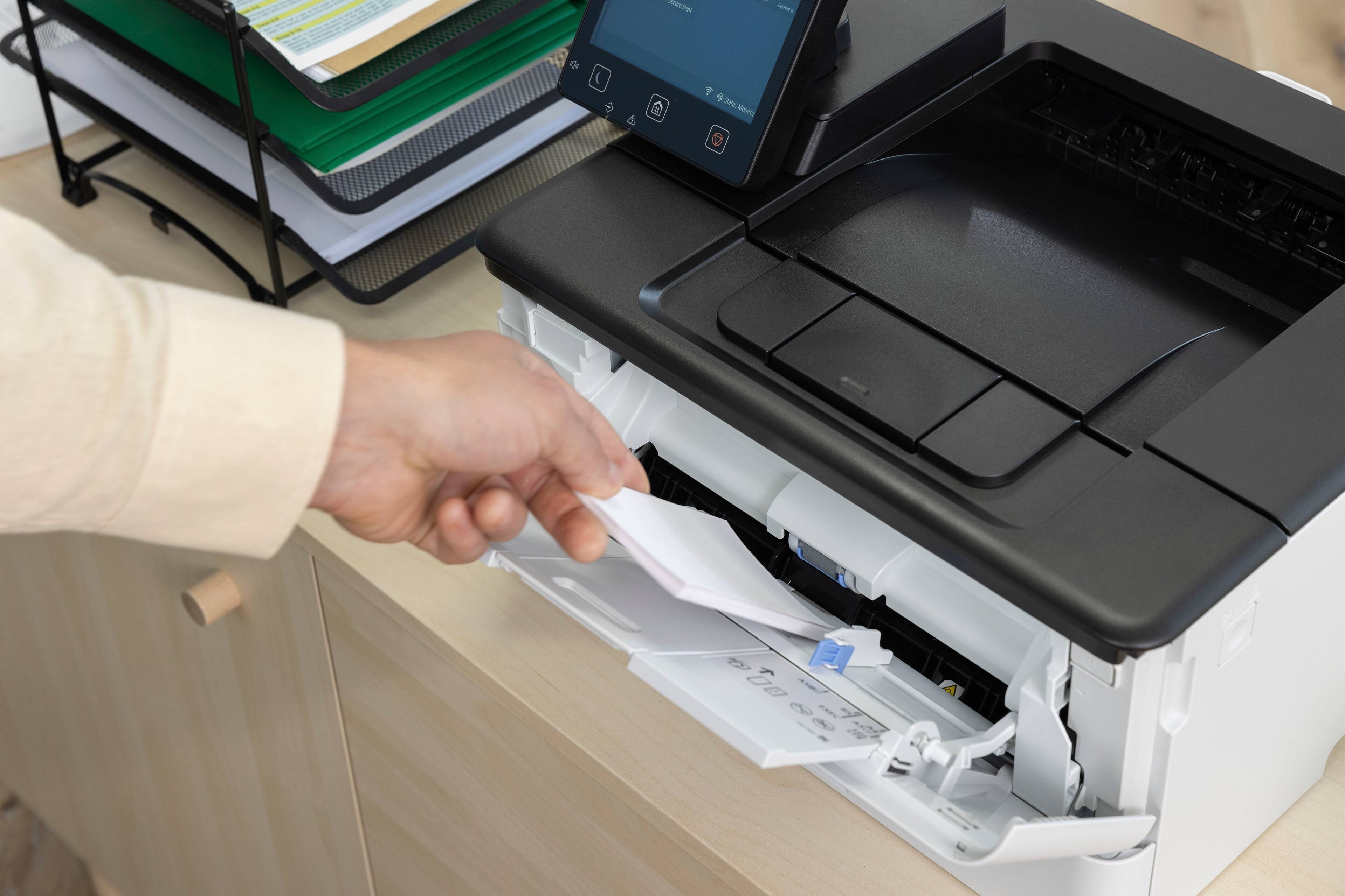 Alt View 29. Canon - imageCLASS LBP247dw Wireless Black-and-White Laser Printer - White.