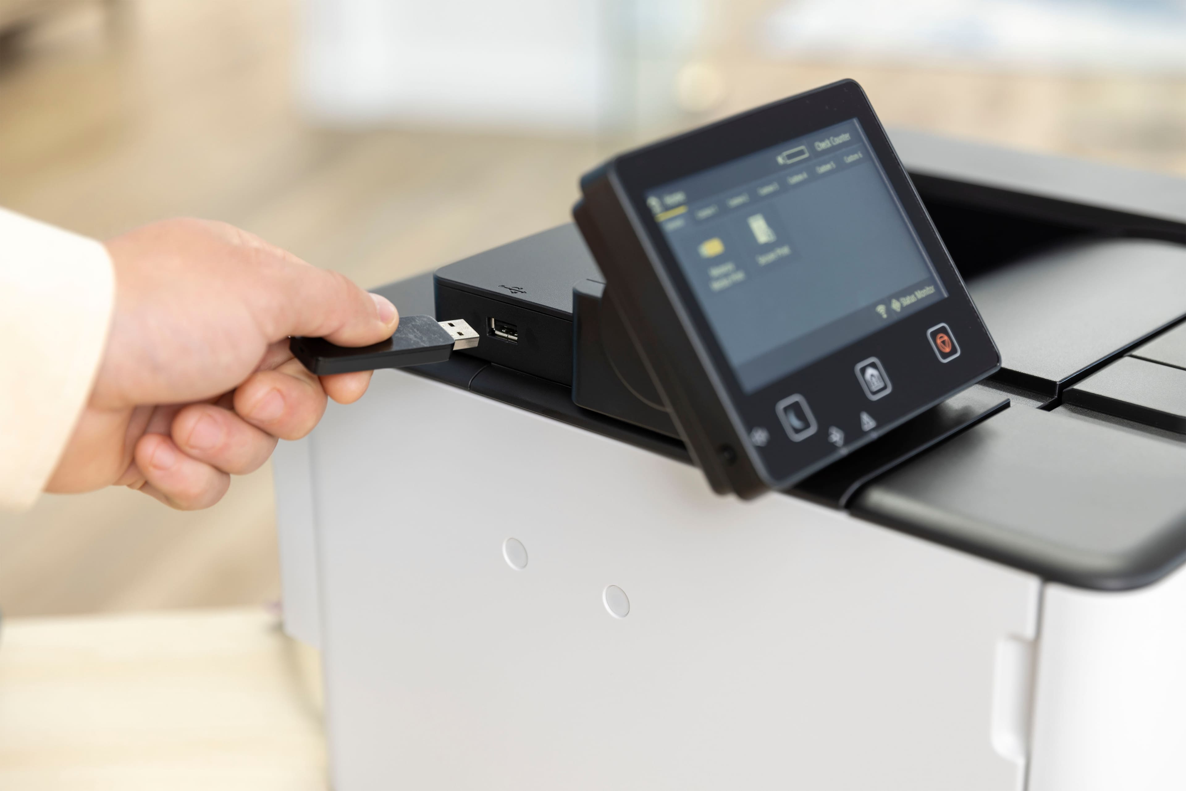 Alt View 30. Canon - imageCLASS LBP247dw Wireless Black-and-White Laser Printer - White.