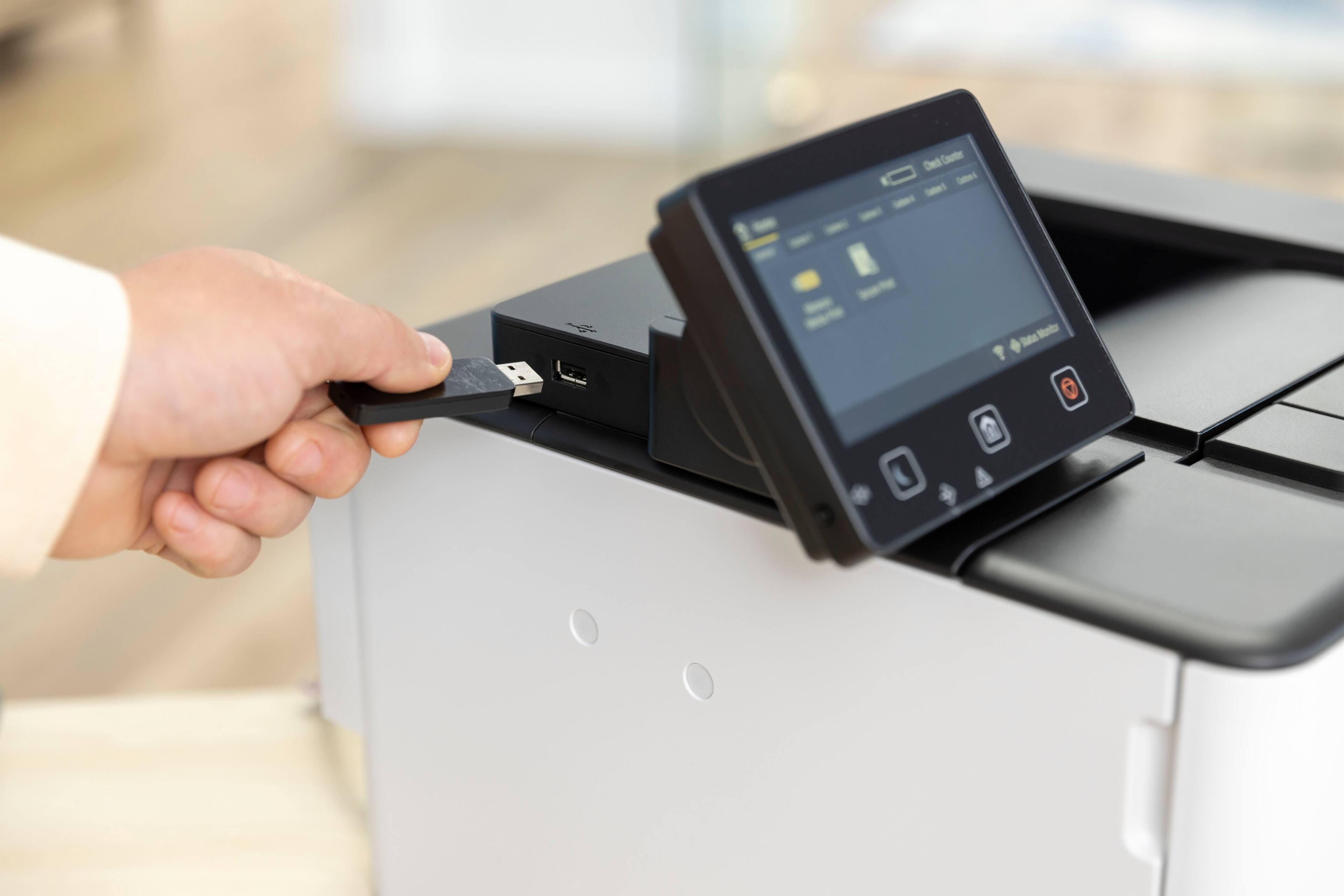 Alt View 30. Canon - imageCLASS LBP247dw Wireless Black-and-White Laser Printer - White.