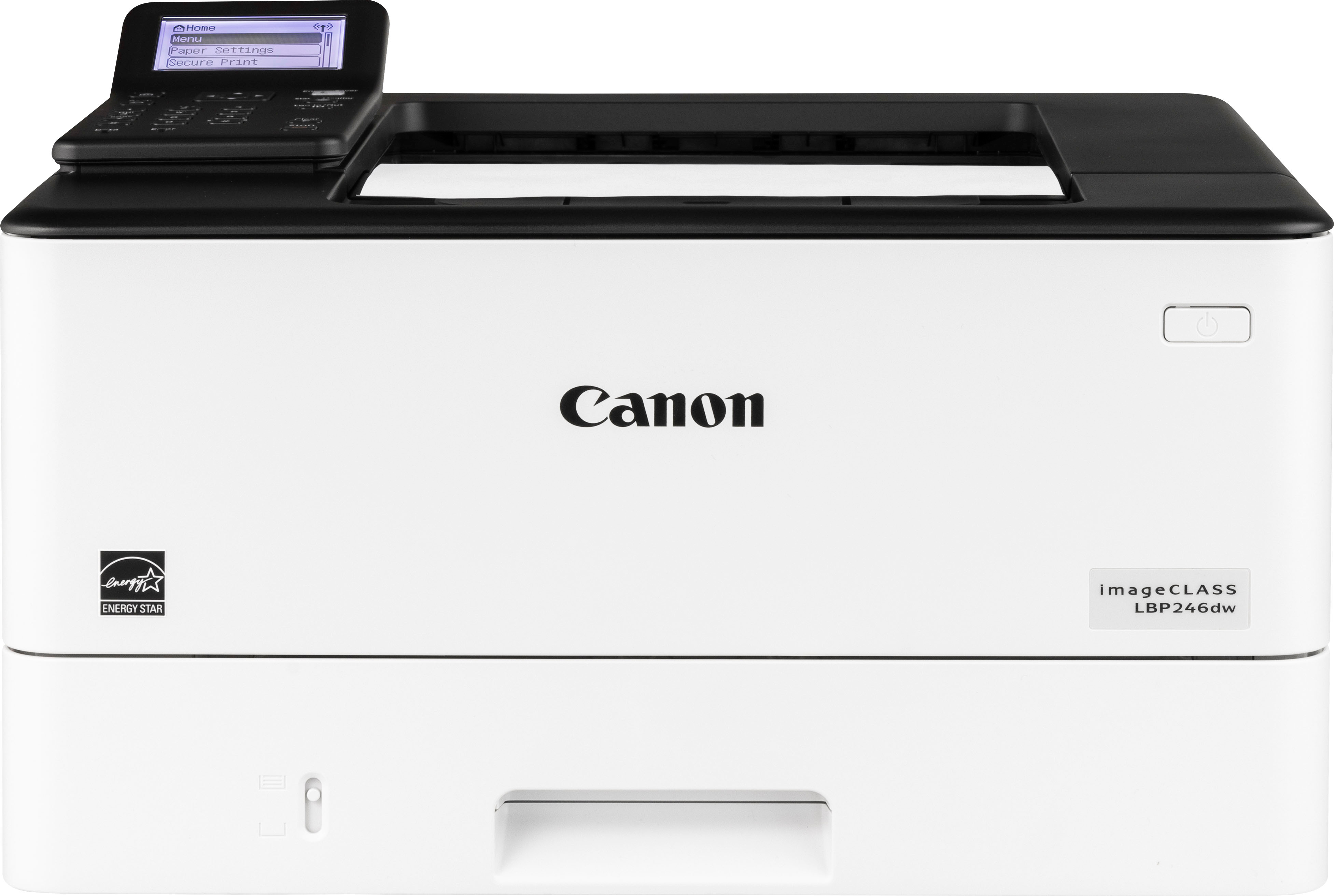 Angle View: Canon - imageCLASS LBP246dw Wireless Black-and-White Laser Printer - White