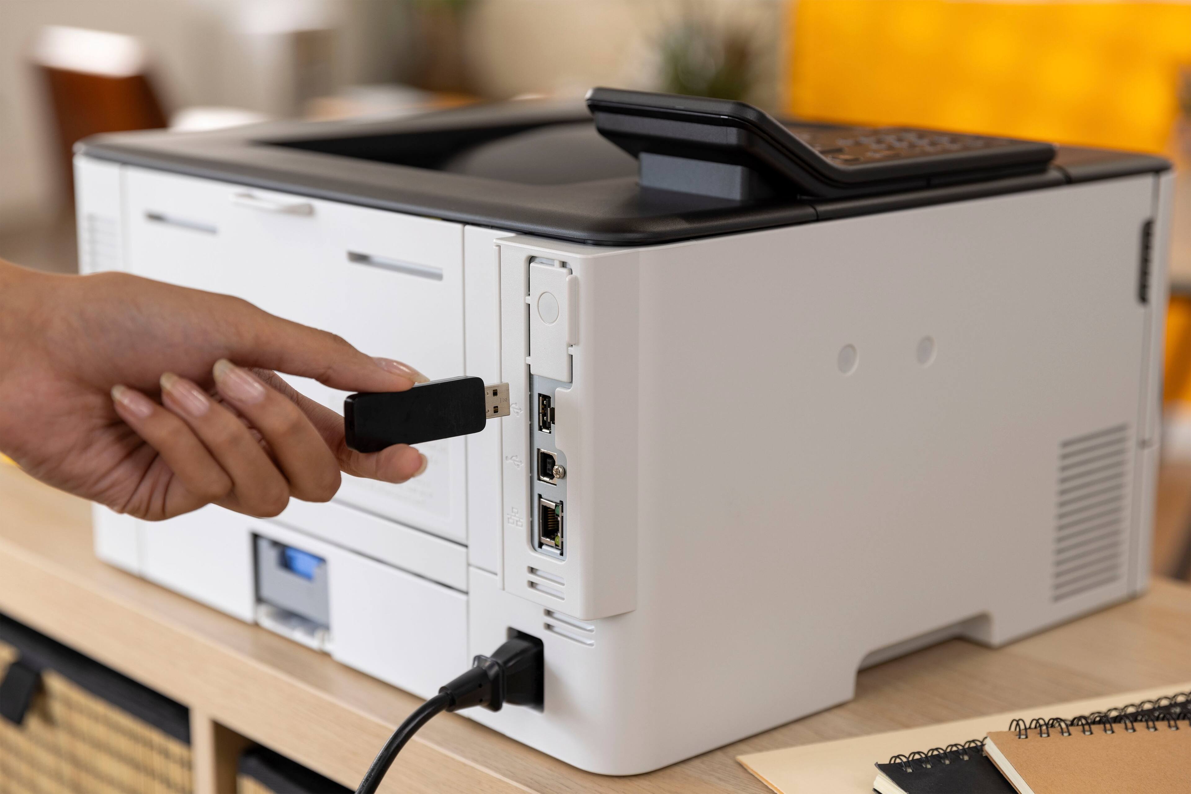 Alt View 15. Canon - imageCLASS LBP246dw Wireless Black-and-White Laser Printer - White.