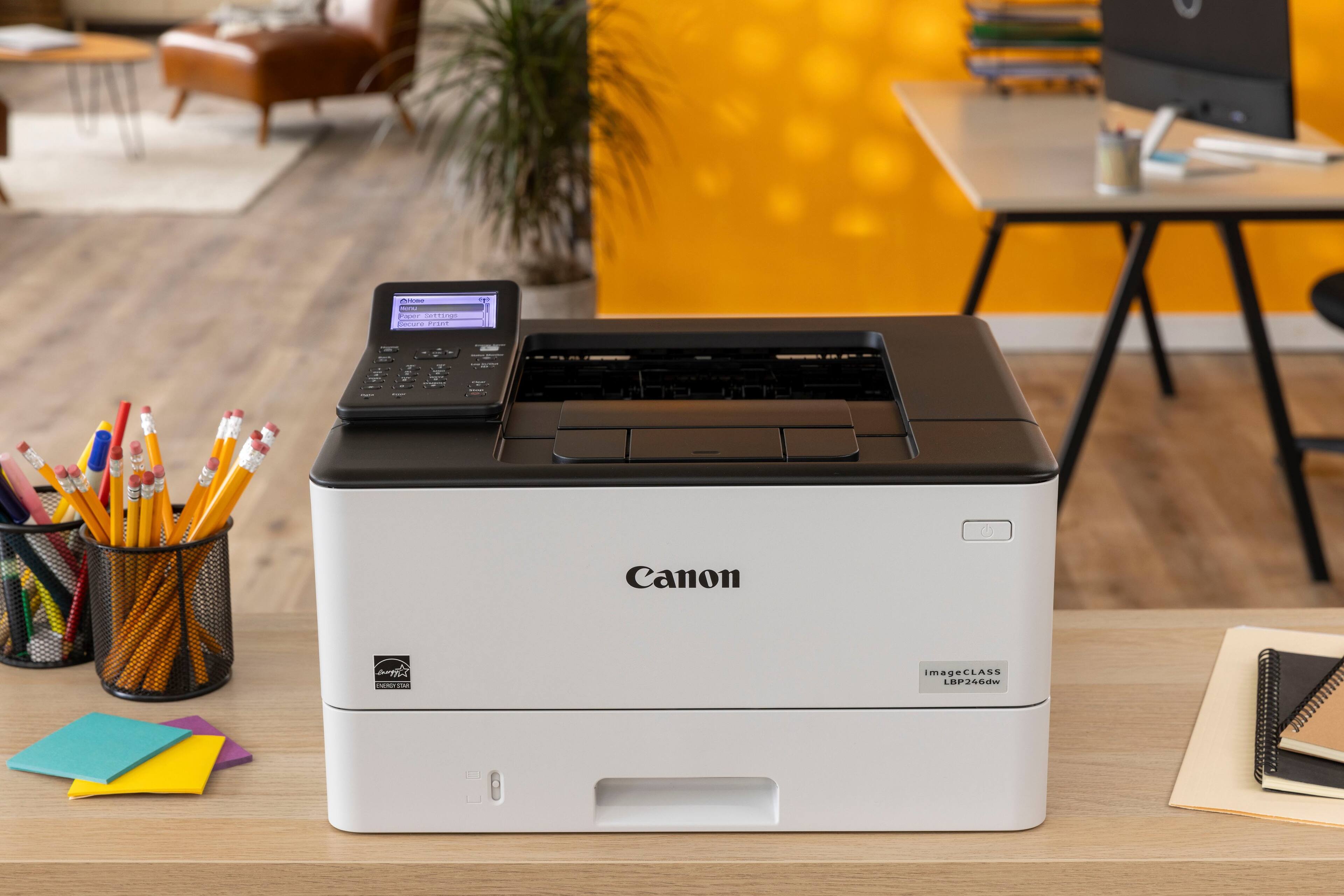 Alt View 24. Canon - imageCLASS LBP246dw Wireless Black-and-White Laser Printer - White.