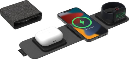 mophie【ワイヤレス充電器】mophie 3-in-1 travel charger