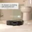 The text on the image is grouped and corrected as follows:

"2x Deeper Scrubbing with SmartScrub* SmartScrub ON *Compared to standard vacuum & mop mode for coffee and grime."