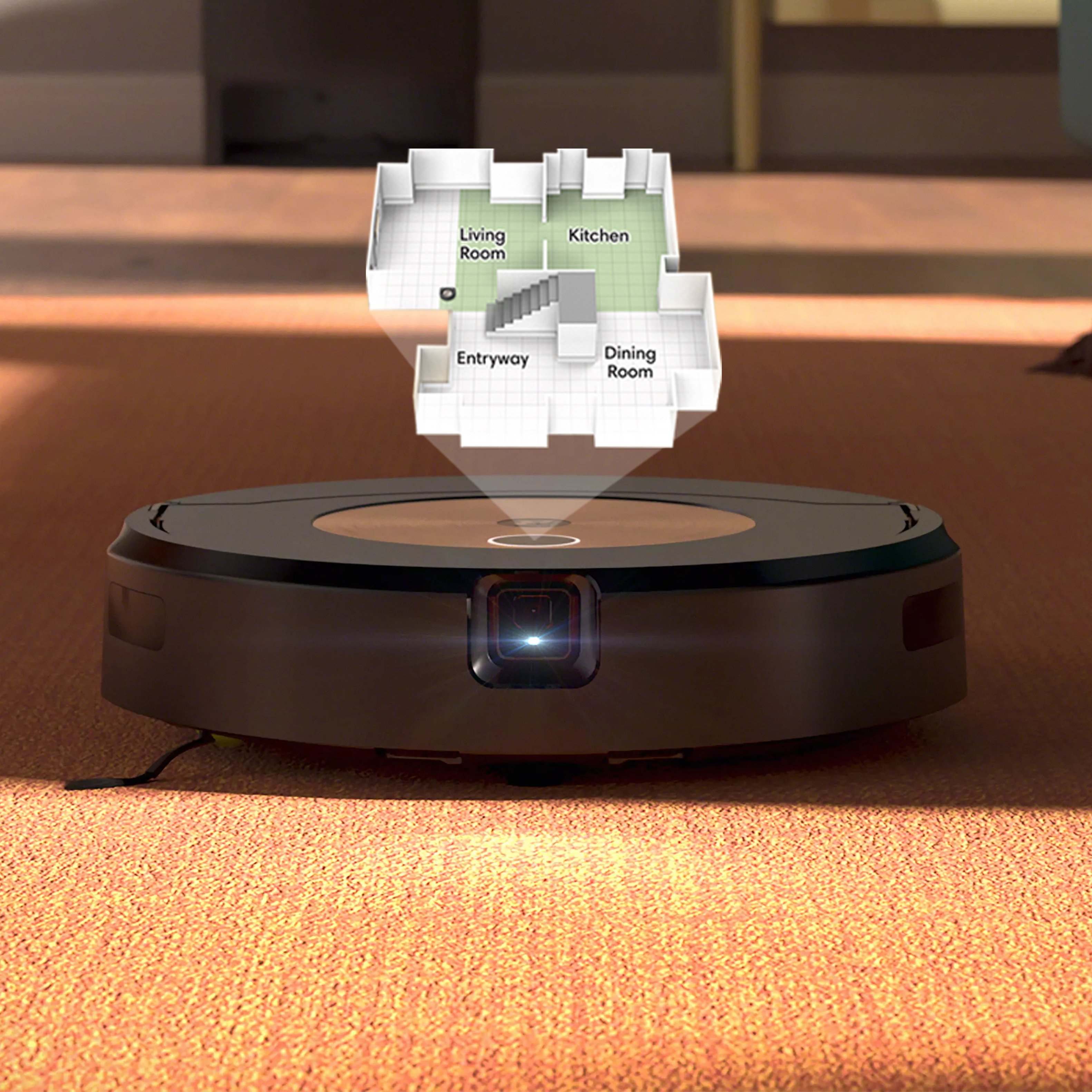  iRobot Roomba Combo J9+ - Robot aspirador y trapeador de  autovaciado y llenado automático – Base multifuncional recarga la papelera  y se vacía, aspira y trapea sin necesidad de evitar alfombras
