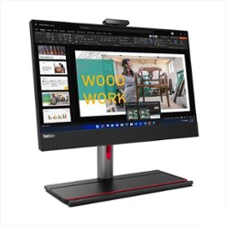 Lenovo - ThinkCentre M90a Gen 3 23.8" All-In-One - Intel Core i5-12500 - 8GB Memory - 256GB SSD - Black - Front_Zoom