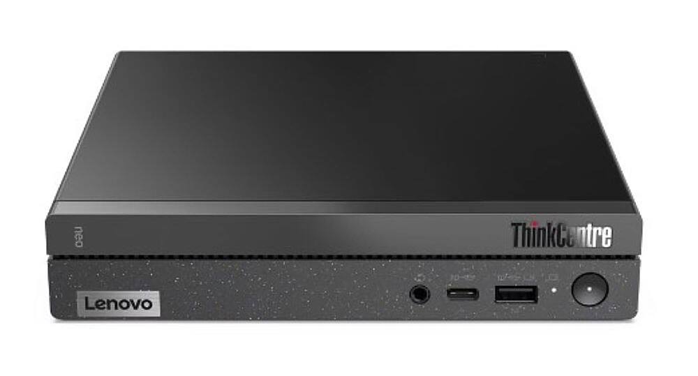 Front. Lenovo - ThinkCentre Neo 50q Gen 4 Desktop - Intel Core i5 - 16GB Memory - 256GB SSD - Black.