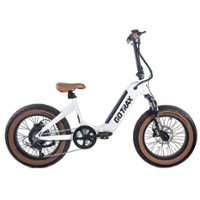 GoTrax - F5 Foldable Ebike w/ 45 mile Max Operating Range and 20 MPH Max Speed - White Gum - Front_Zoom