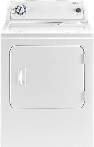 Front Standard. Whirlpool - 6.0 Cu. Ft. 12-Cycle Electric Dryer - White.