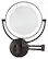 Left. Zadro - Round LED-Lighted Wall Mirror - Bronze.