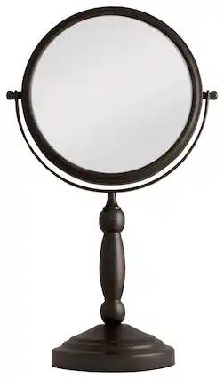 Left. Zadro - Double-Sided Swivel Magnification Mirror - Bronze.