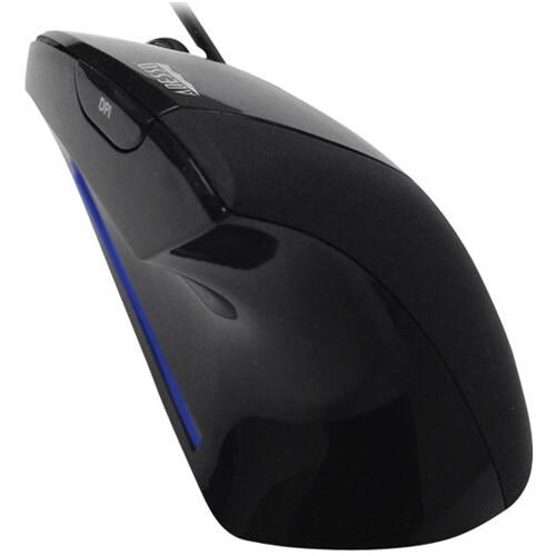 Alt View 20. Adesso - iMouse Wired Optical Ergonomic Mouse - Glossy black.