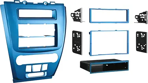 Front. Metra - Dash Kit for Select 2010-2012 Ford Fusion - Blue.