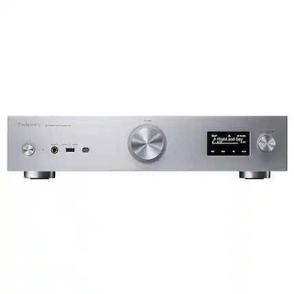Front. Technics - Grand Class Network Integrated Audio Amplifier - Silver.