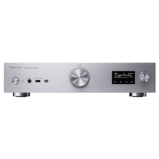 Front Zoom. Technics - Grand Class Network Integrated Audio Amplifier - Silver.