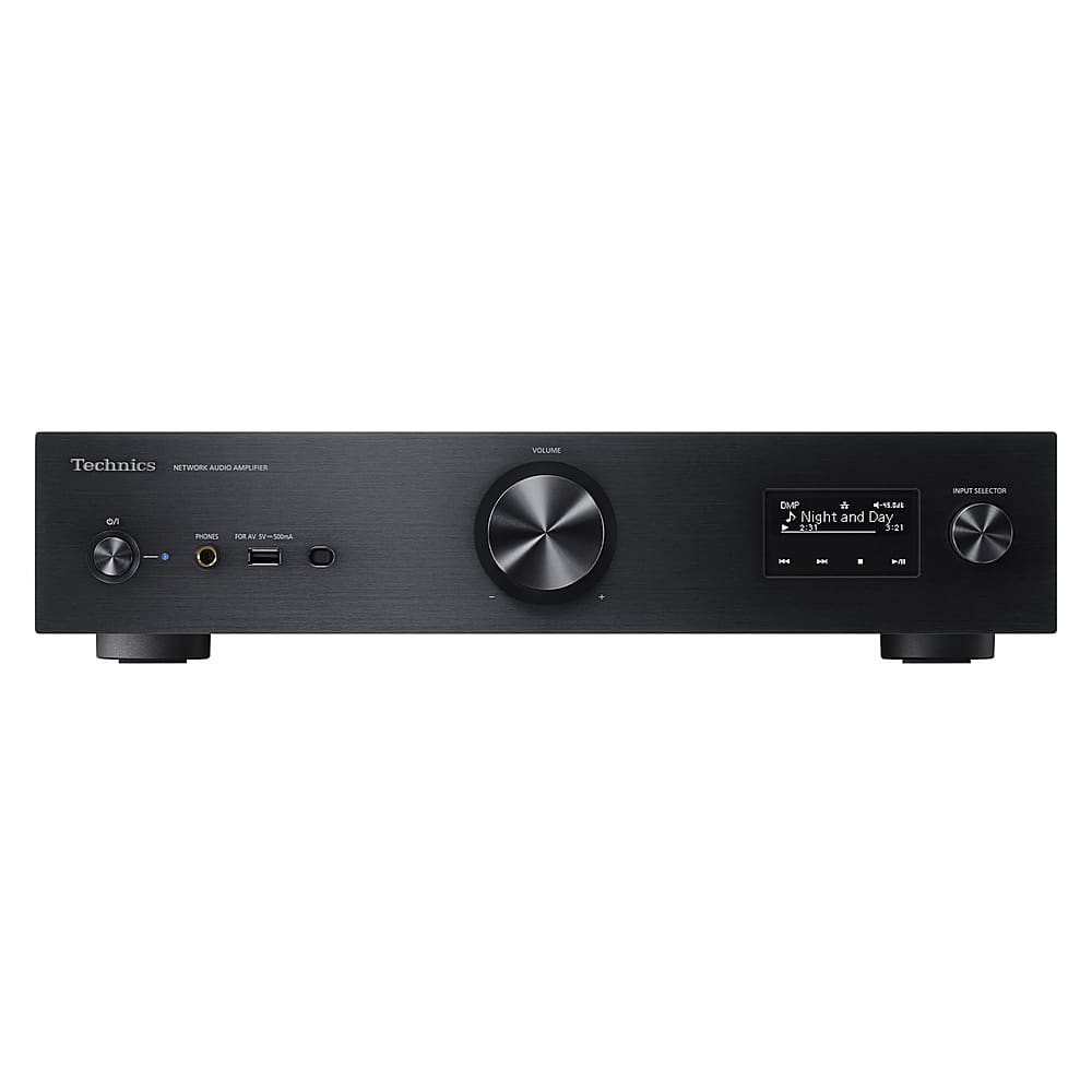 Front. Technics - Grand Class Network Integrated Audio Amplifier - Black.