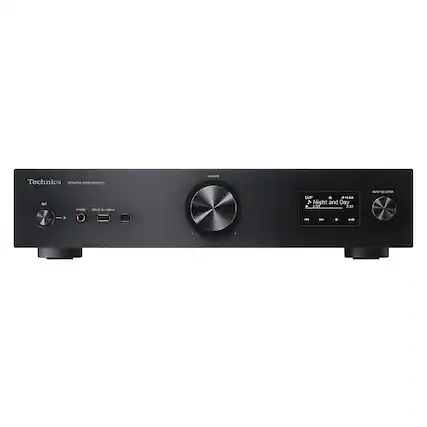 Front. Technics - Grand Class Network Integrated Audio Amplifier - Black.