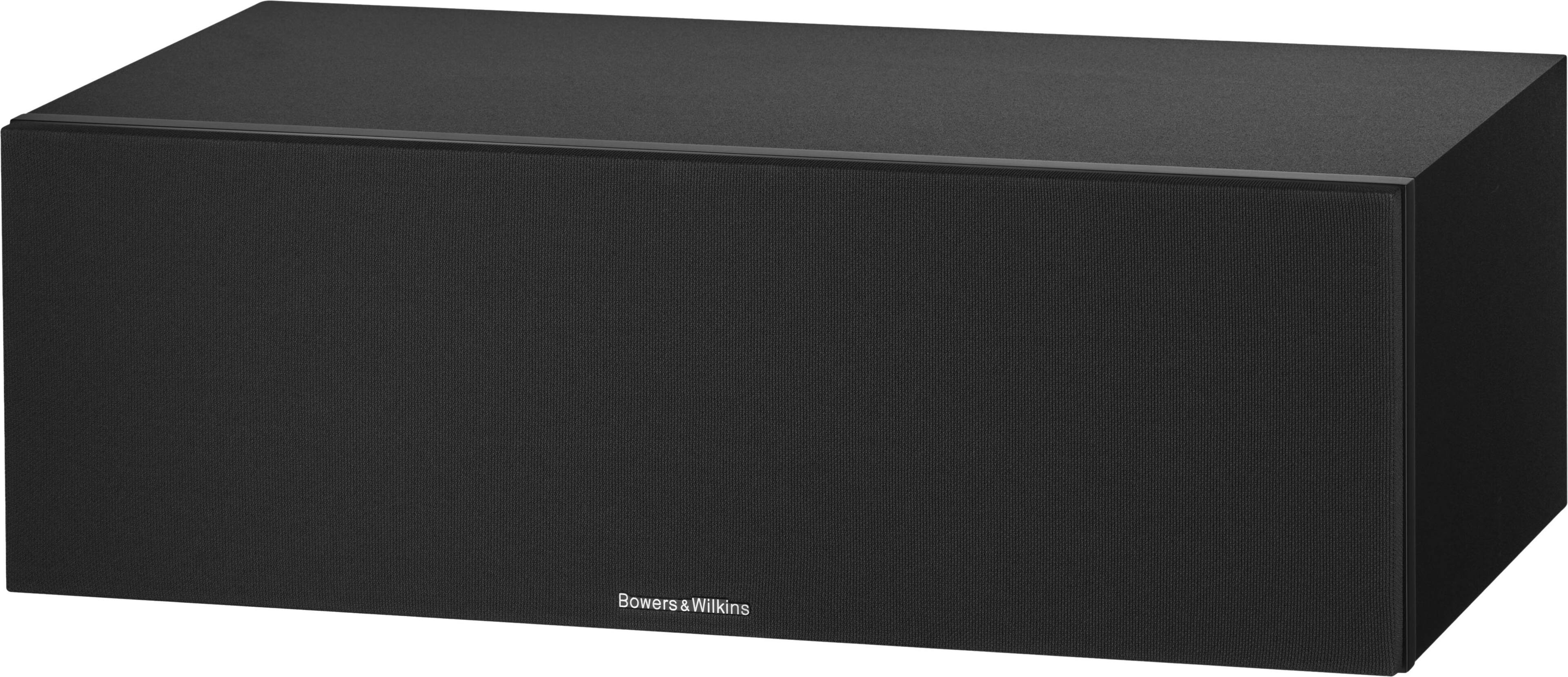 Angle. Bowers & Wilkins - HTM6 S3 Black Series 2-way Center Channel w/ dual 5" midbass (Each) - Black.