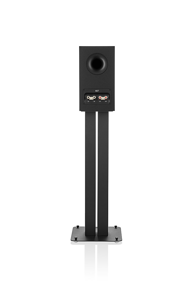 Back View: Bowers & Wilkins - FS-600 S3 Floor Stands for 606 S3/607 S3 Standmount Speaker - Black