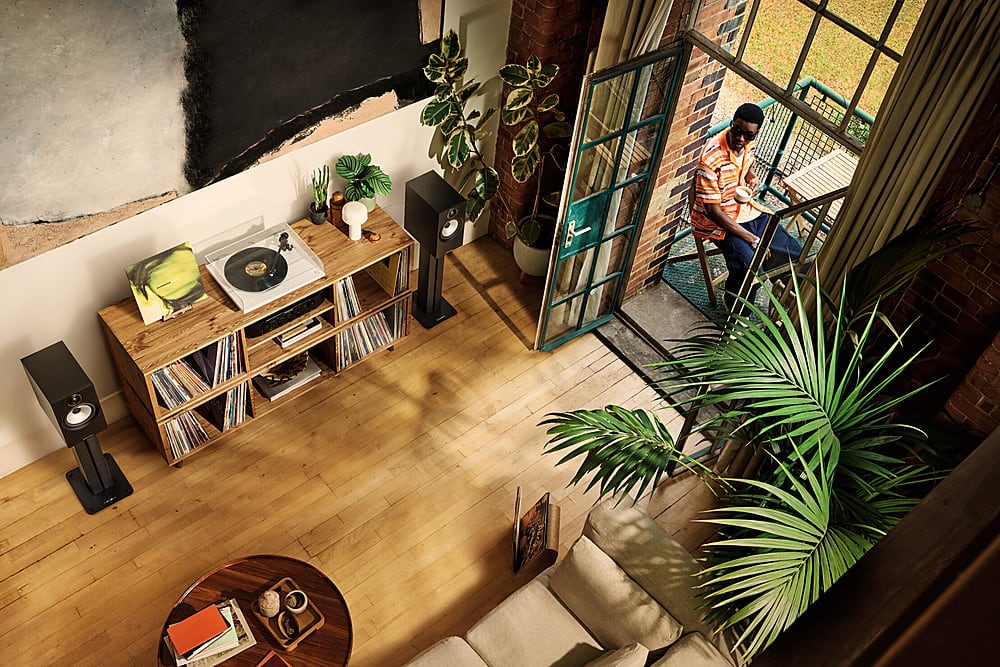 Alt View 12. Bowers & Wilkins - FS-600 S3 Floor Stands for 606 S3/607 S3 Standmount Speaker - Black.