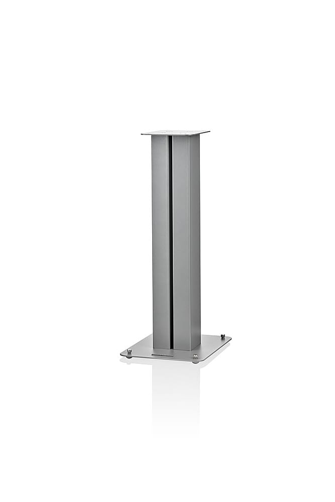 Front. Bowers & Wilkins - FS-600 S3 Floor Stands for 606 S3/607 S3 Standmount Speaker - Silver.