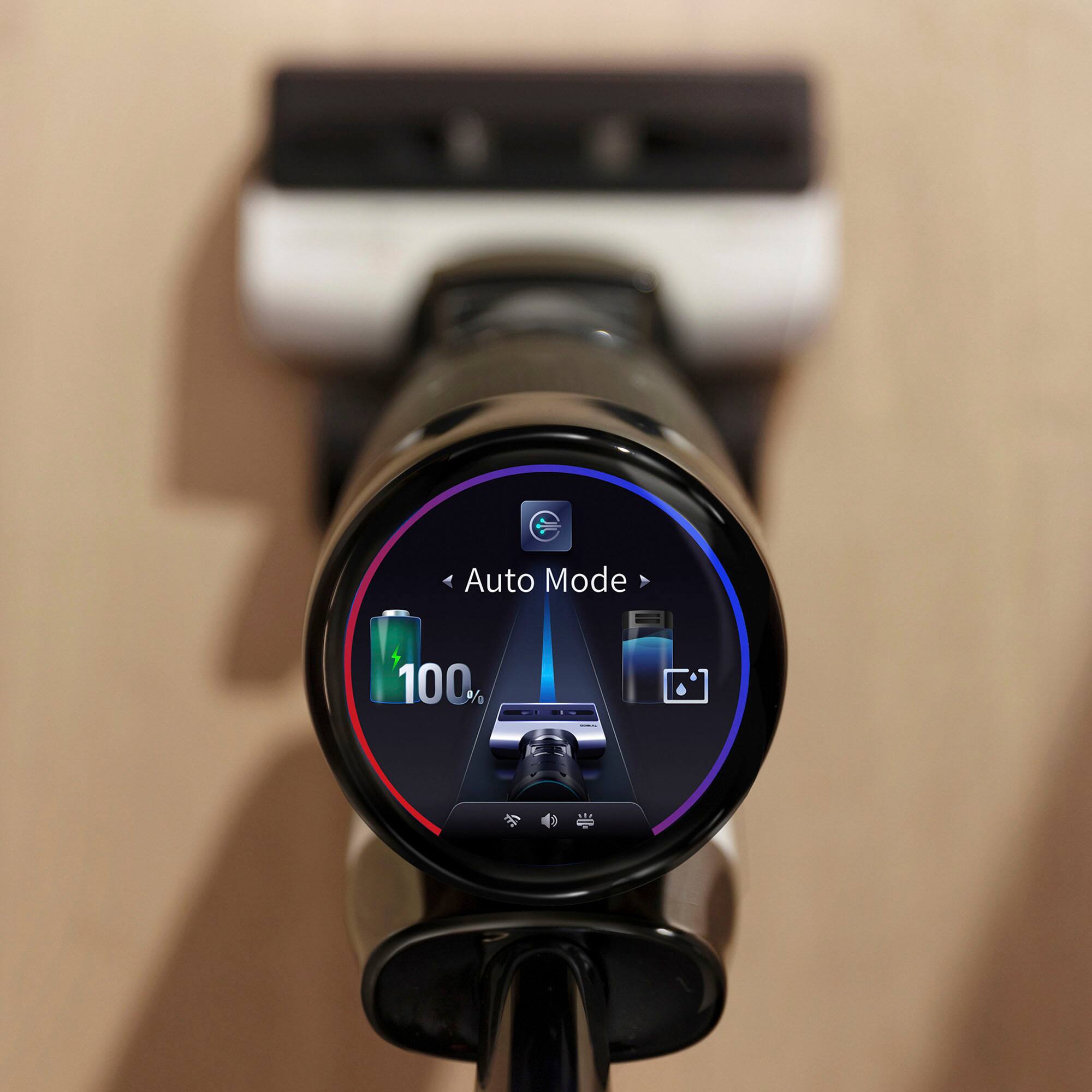 Left. Tineco - Floor One S6 Extreme Pro – 3 in 1 Mop, Vacuum & Self Cleaning Smart Floor Washer with iLoop Smart Sensor - Black.