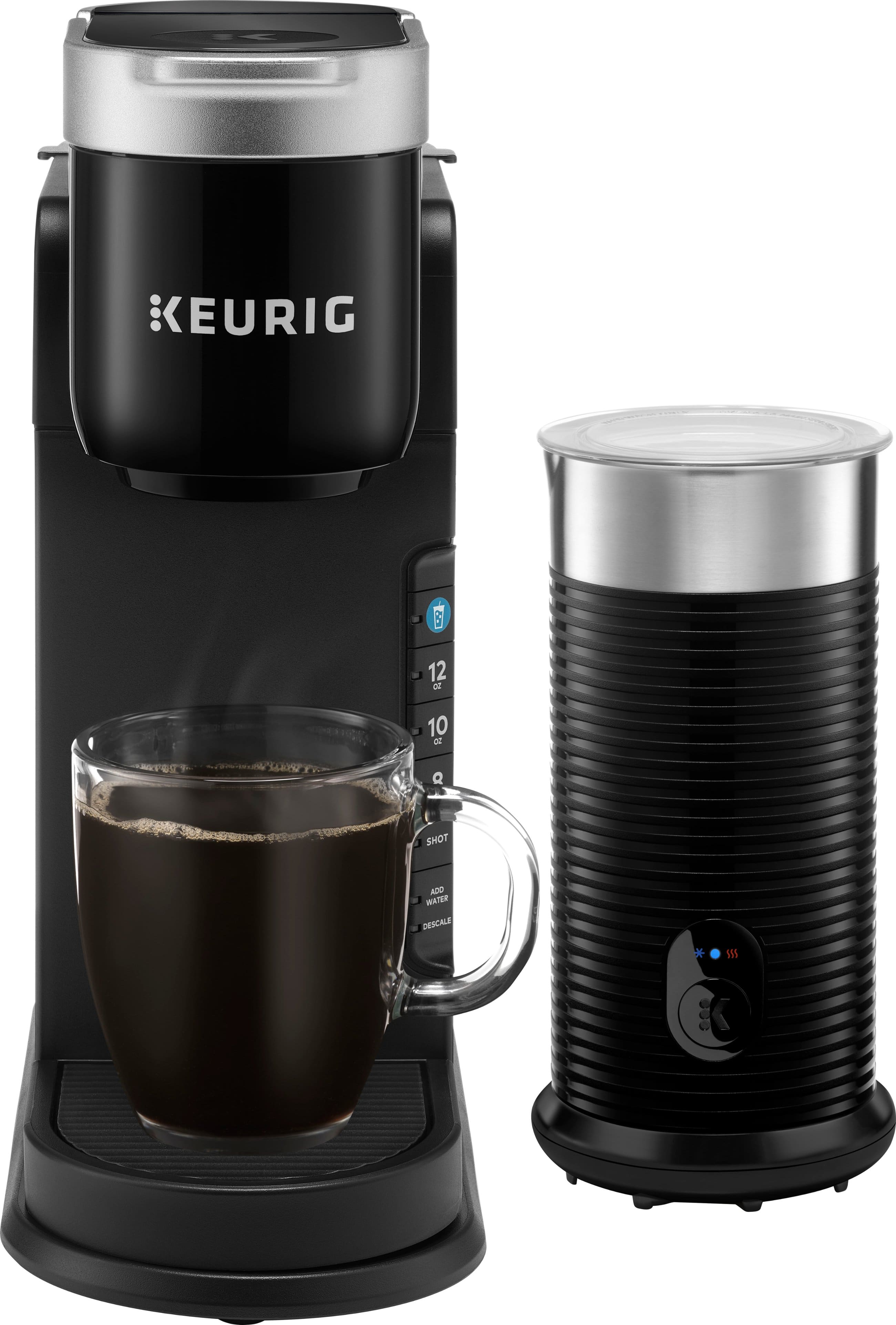 Keurig - K-Café Barista Bar Single Serve Coffee Maker and Frother - Black - Front_Zoom