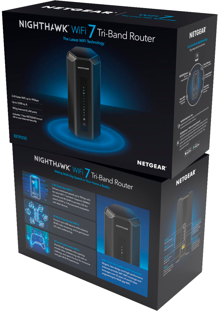 Netgear Nighthawk Tri Band Wi-Fi 7 (RS700S) - Modem & routeur