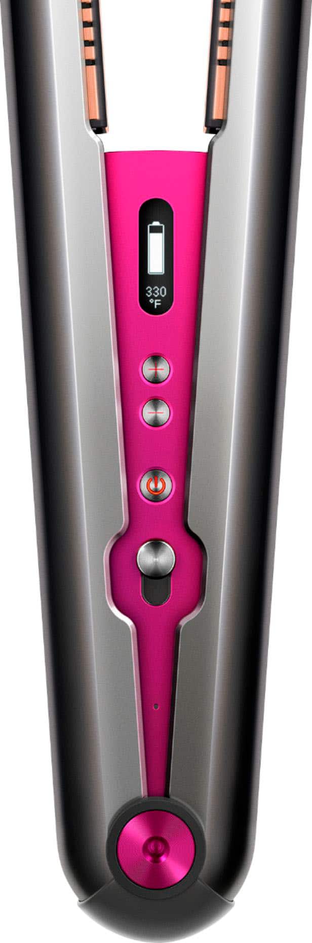 Alt View 13. Dyson - Refurbished Corrale Hair Straightener - Black Nickel/Fuchsia.