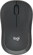 Front. Logitech - M240 Silent Bluetooth Wireless Optical Ambidextrous Mouse - Graphite.
