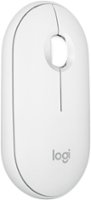 Logitech - Pebble Mouse 2 M350s Slim Lightweight Wireless Silent Ambidextrous Mouse with Customizable Buttons - Off-White - Front_Zoom