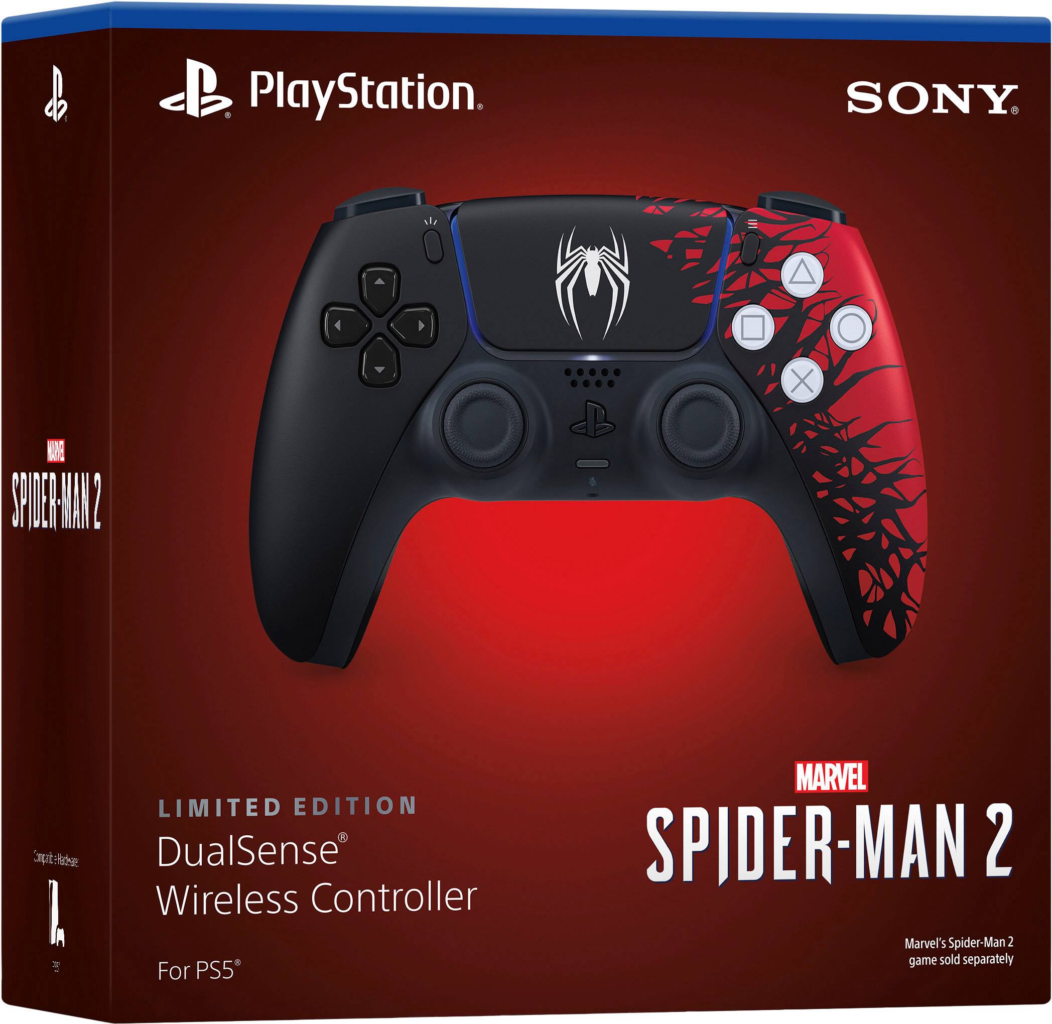 Alt View 13. Sony - PlayStation 5 - DualSense Wireless Controller - Marvel’s Spider-Man 2 Limited Edition.