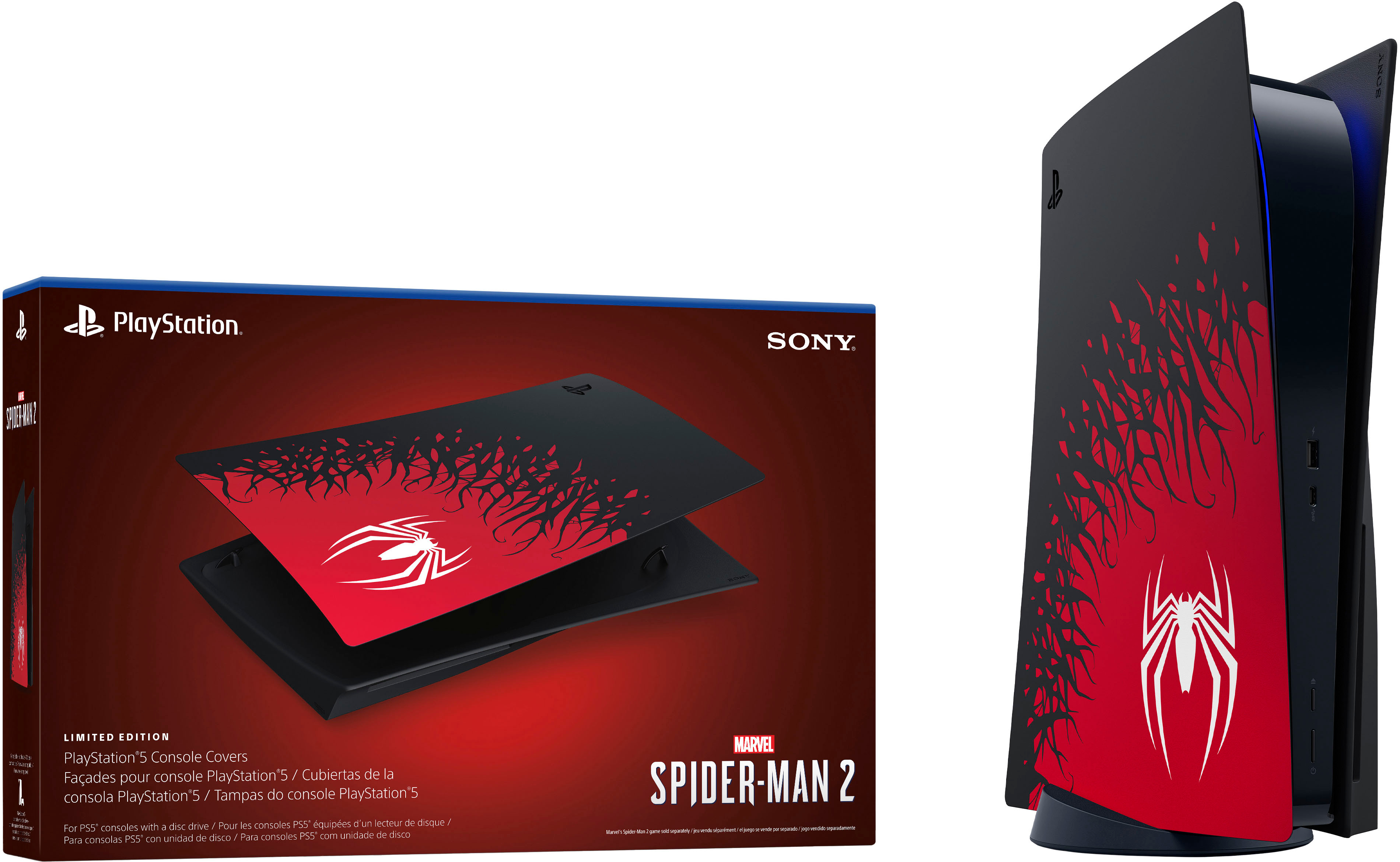 Sony PlayStation 5 Console Covers – Marvel's Spider-Man 2 Limited Edition  Multi 1000039051 - Best Buy