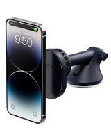 iOttie - Velox Pro - MagSafe Compatible Dash & Windshield Car Phone Holder - Midnight Blue - Front_Zoom