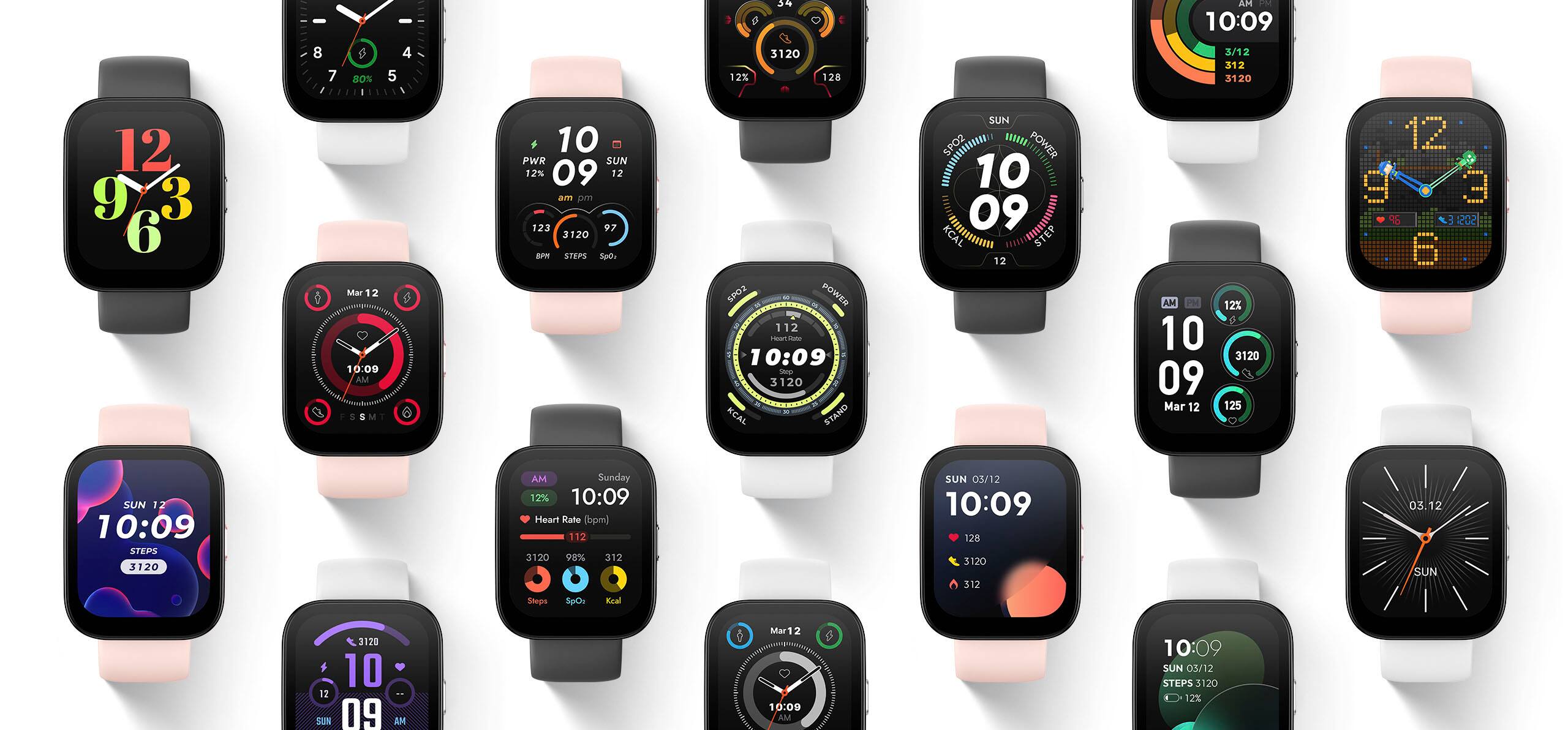 Angle. Amazfit - Bip 5 Smartwatch 49mm Polycarbonate Plastic - Pink.