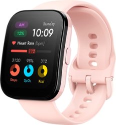 Amazfit - Bip 5 Smartwatch 49mm Polycarbonate Plastic - Pink - Front_Zoom