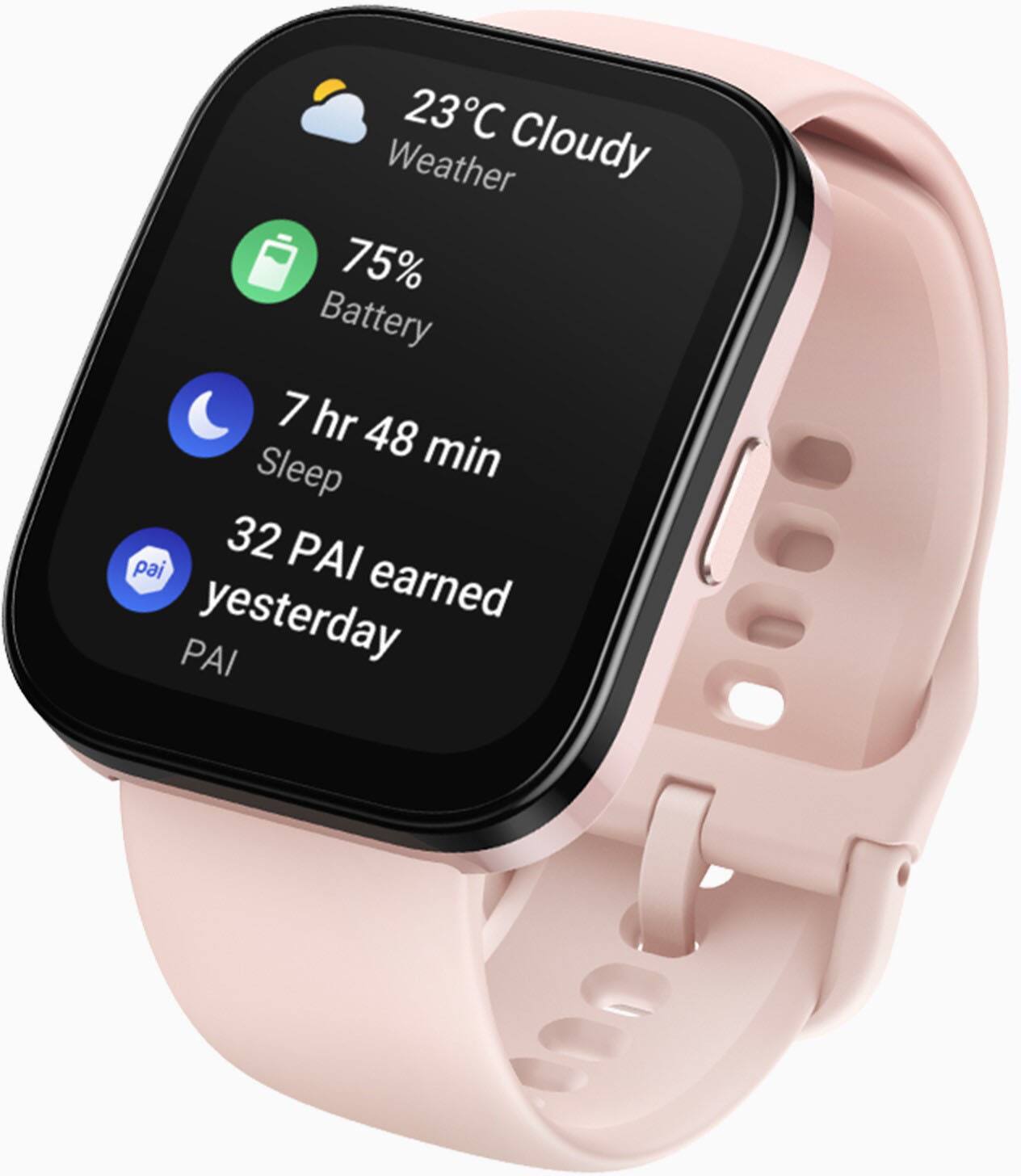 Alt View 6. Amazfit - Bip 5 Smartwatch 49mm Polycarbonate Plastic - Pink.